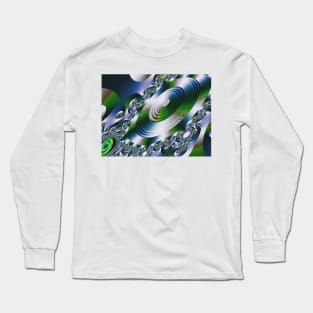 Shiny disc abstract pattern Long Sleeve T-Shirt